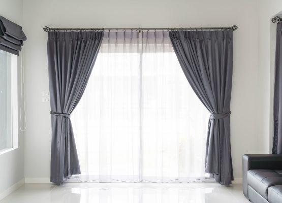 Curtain with sunlight